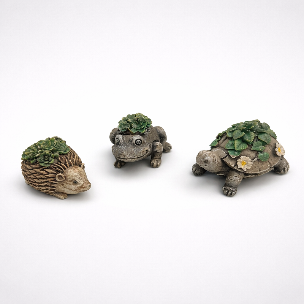 succulents for tortoises Succulent Animal Garden Critters – Set of 3