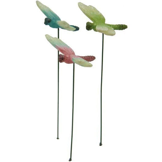 Set of 3 Colorful Dragonflies For Miniature Fairy Gardens #MG383– Fairy ...